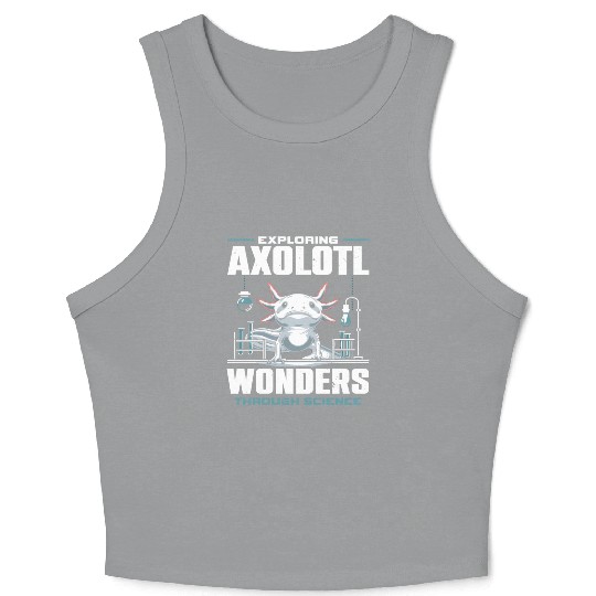 Axolotl Science Teacher Mexican Salamander Crop Tank Top