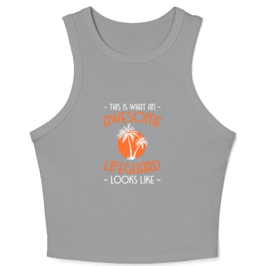 Lifeguard Pool Crop Tank Top