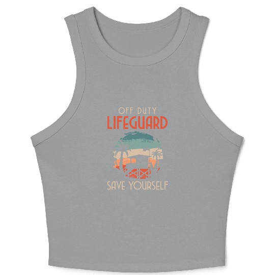 Lifeguard Pool Water Water Sports Crop Tank Top