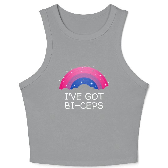 Ive Got Bi Ceps Bisexual LGBTQ Bi Pride LGBT Worko Crop Tank Top