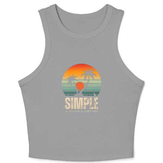 Sunrise on a quiet beach Crop Tank Top