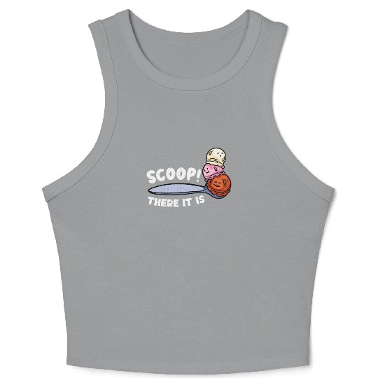 Ice Cream Summer Foodie Ice Cream Lover Crop Tank Top