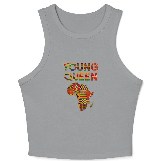 Kente Cloth Girls African Crop Tank Top