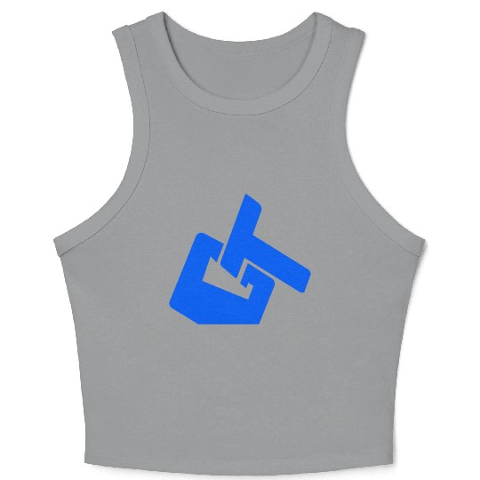 GT Blue neon Crop Tank Top