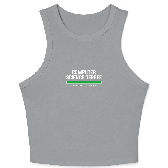 computer science degree Crop Tank Top