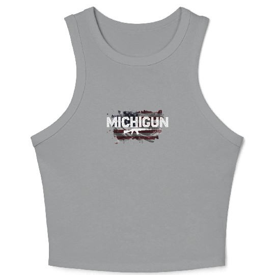Michigan Gun Lovers Crop Tank Top