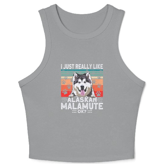 Dog Clothing Alaskan Malamute Premium Crop Tank Top