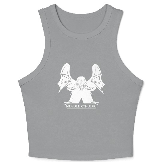 Meeple Cthulhu clothing Premium Crop Tank Top