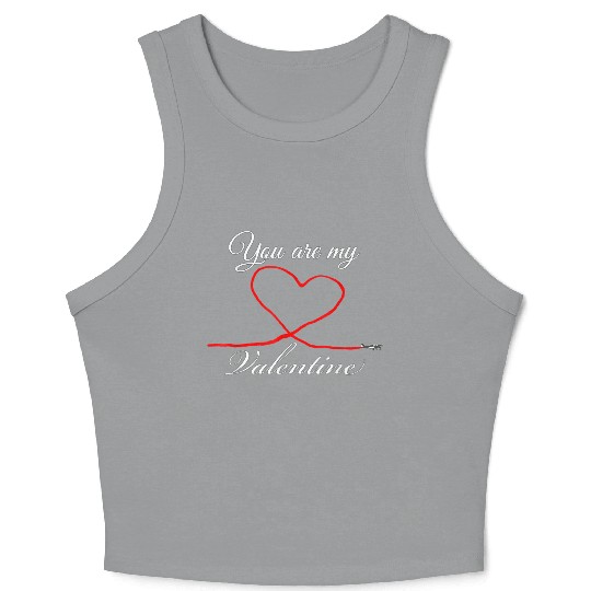 Valentines Funny Clothing Gift Women Crop Tank Top