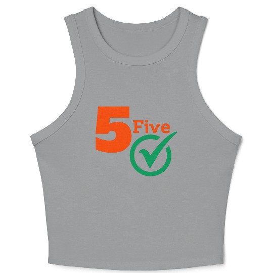 The Number 5 Five Cool Crop Tank Top