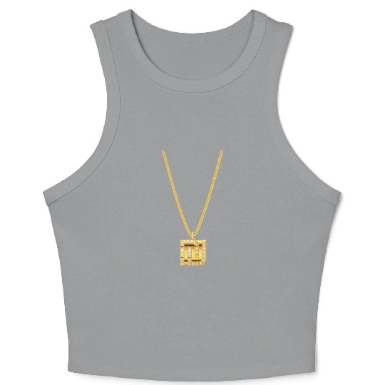 Hip Hop Chain with Shekel Crop Tank Top