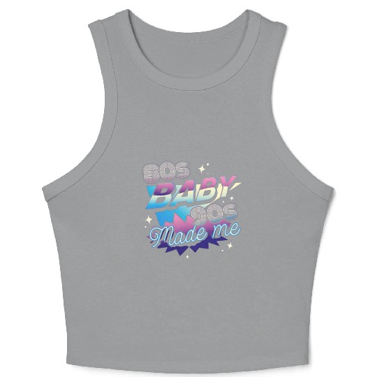 80s music,80s fashion lovers Crop Tank Top