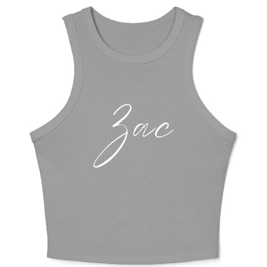 Zeus Name with Z Boy Name Birth Baby Shower Boy Crop Tank Top