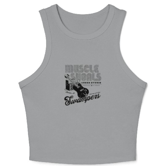 Vintage Muscle Shoals Guitar Crop Tank Top