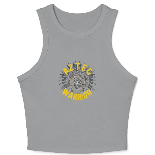 Aztec Warrior Indigenous Mexican Aztec Jaguar Crop Tank Top