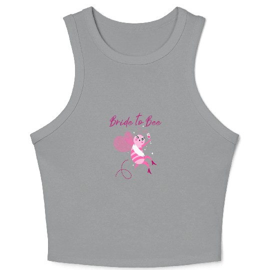 Bride to bee Crop Tank Top