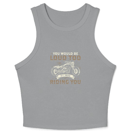 Cheeky Motorcycle Crop Tank Top