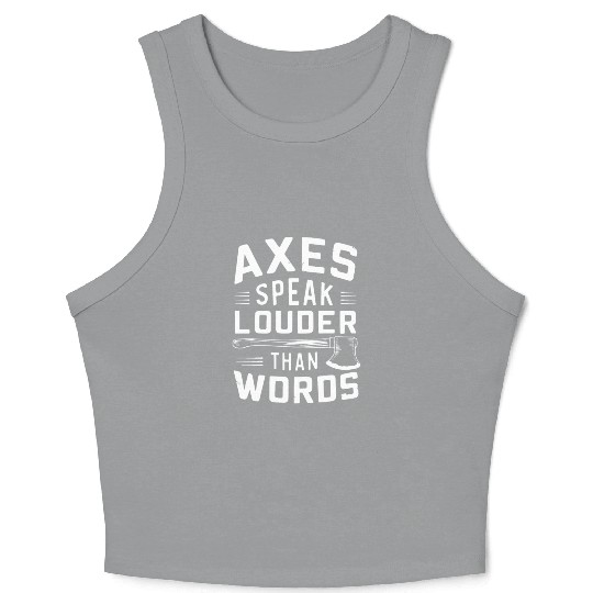 Axe Throwing Enthusiasts Championship Precision Crop Tank Top