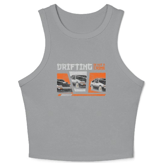 Car Art Mechanic Racing Crop Tank Top