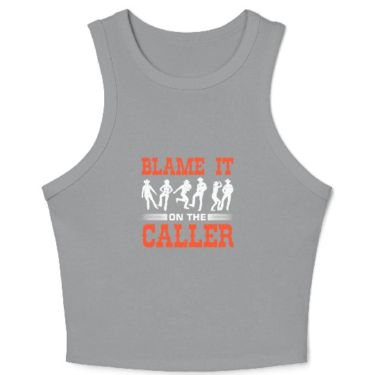 Western Square Dancing Design for a Square Dancer Crop Tank Top