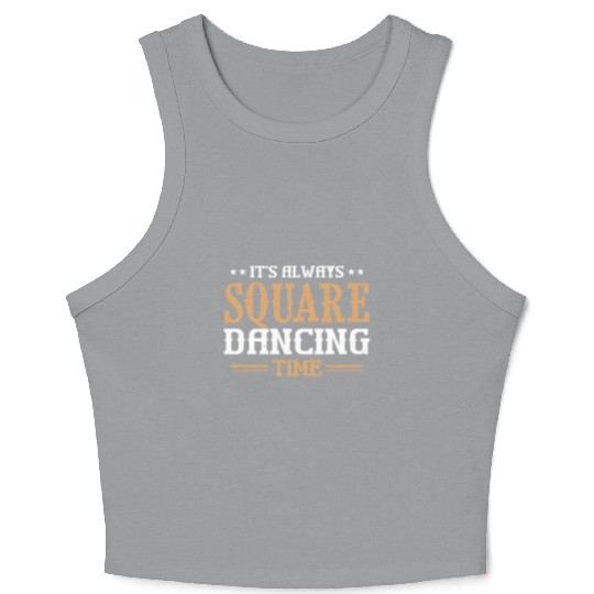 Western Square Dancing Design for a Square Dancer Crop Tank Top