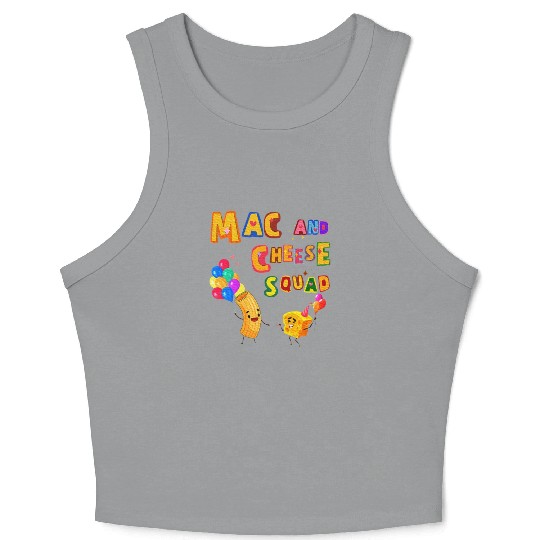 Macaroni And Cheese Mac Cheese Squad Lover Crop Tank Top