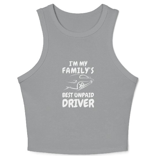 Car Guy Auto Racing Mechanic Saying Outfit Crop Tank Top