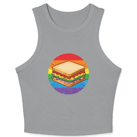LGBTQ Sandwich Crop Tank Top