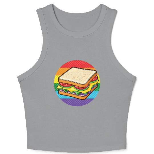 LGBTQ Sandwich Crop Tank Top
