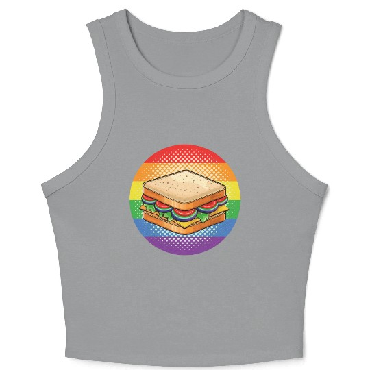 LGBTQ Sandwich Crop Tank Top