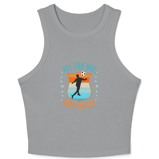 Soccer Team Spirit Crop Tank Top