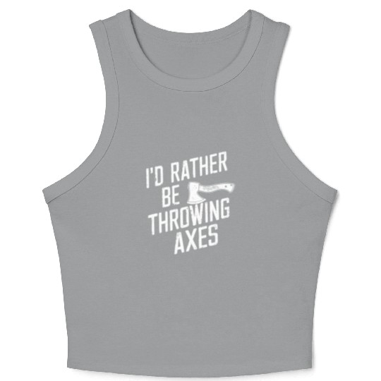 Axe Throwing Enthusiasts Championship Precision Crop Tank Top