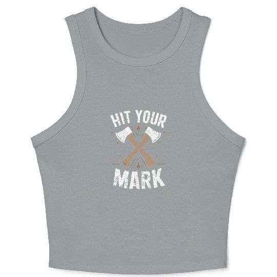 Axe Throwing Enthusiasts Championship Precision Crop Tank Top