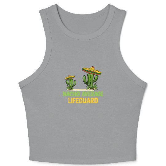Nacho Average Lifeguard Crop Tank Top