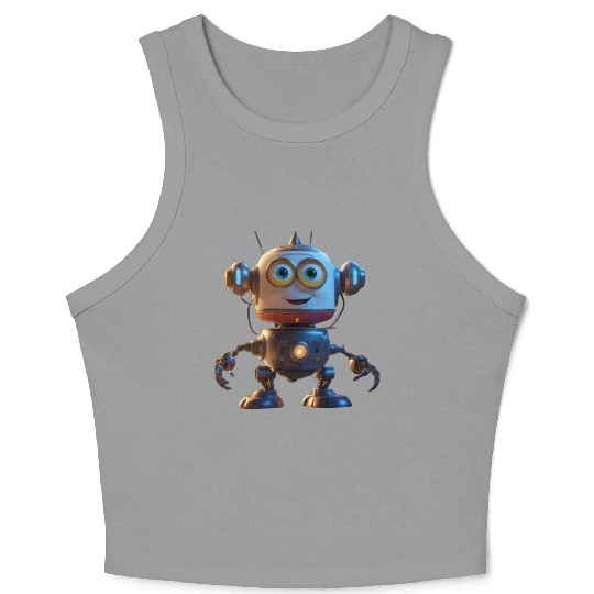 Am a robot 2.0 Crop Tank Top