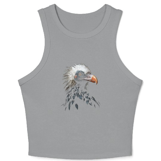 Vulture Animal Graphic Illustration Crop Tank Top