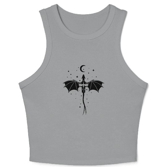 Tarin and Adarna: Fourth Wing Dragons Crop Tank Top