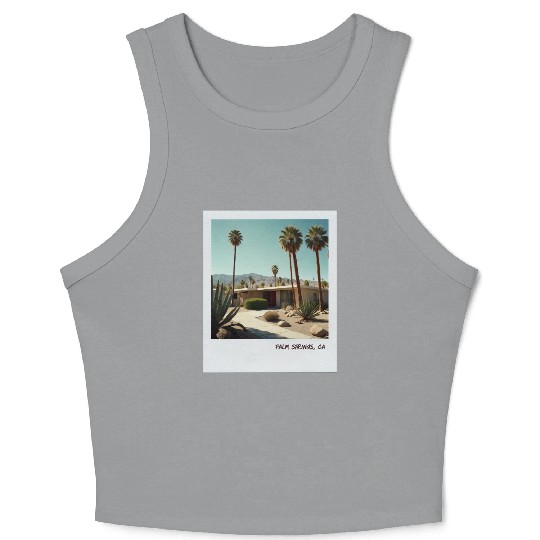 Mono Enterprises "Travels" Palm Springs #1 Crop Tank Top