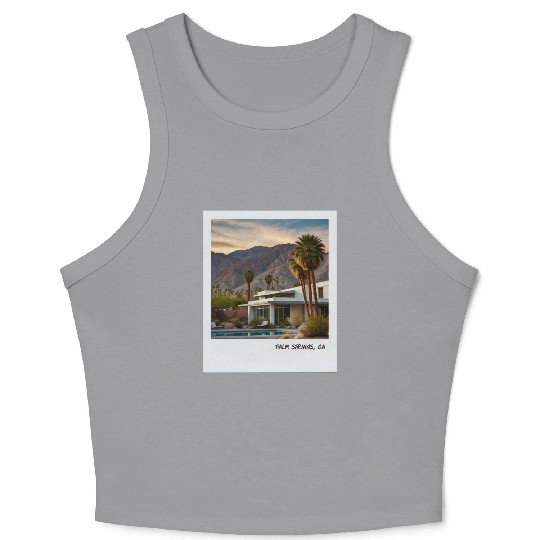 Mono Enterprises "Travels" Palm Springs #5 Crop Tank Top