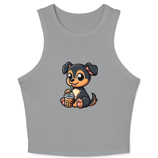 Miniature Pinscher Funny Premium Crop Tank Top