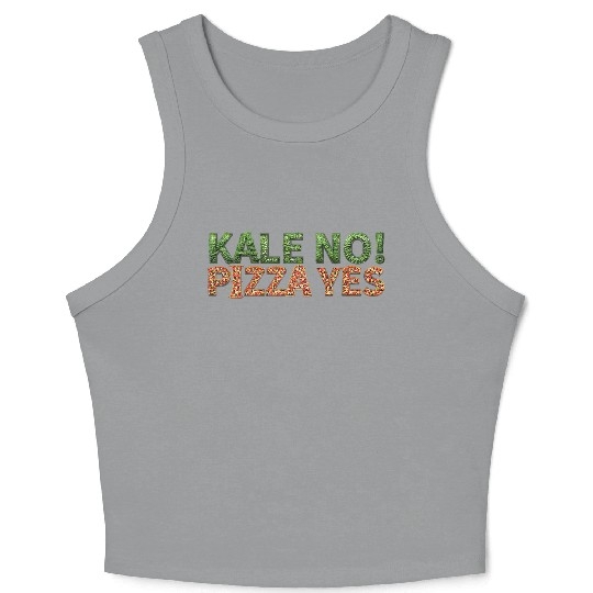 KALE NO! PIZZA YES Crop Tank Top
