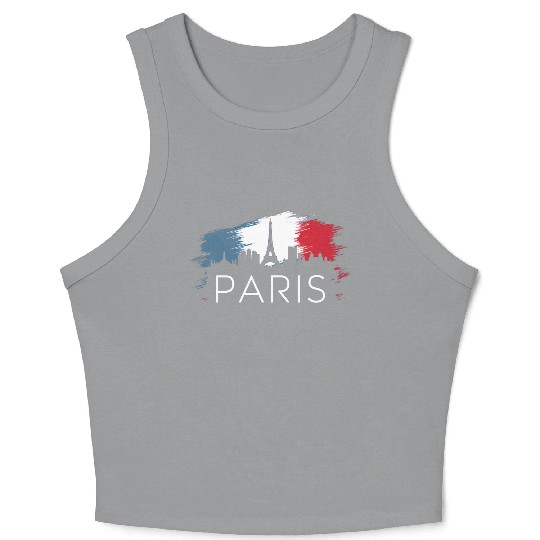 Paris Crop Tank Top by Independent Artist - Buy Online