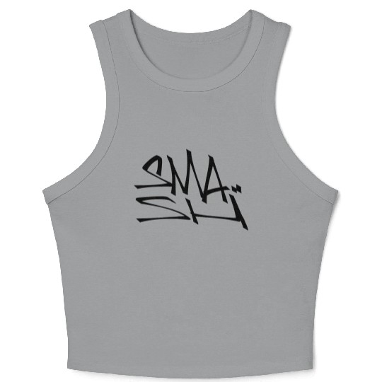 Smash graffiti tag Crop Tank Top
