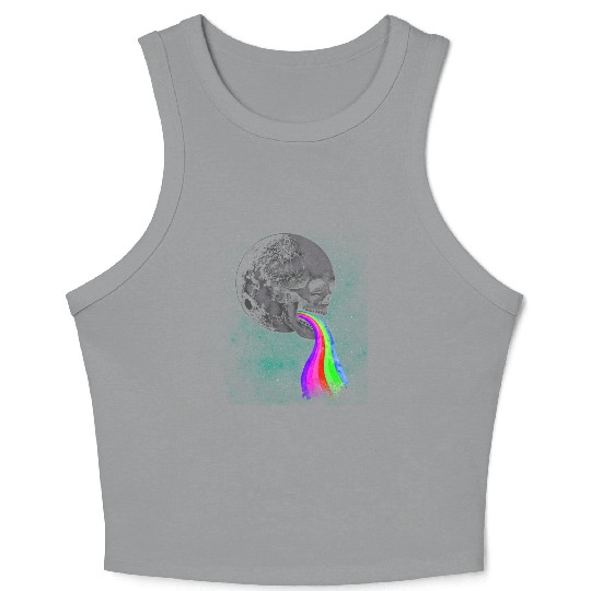 Goth Rock Satan Unicorn Festivals Death Metal Crop Tank Top