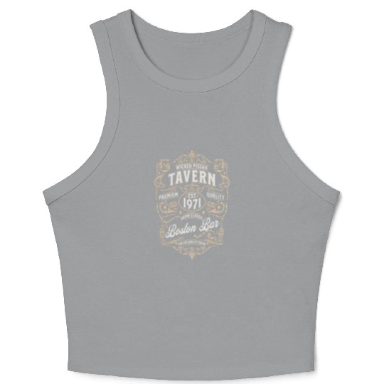 Wicked Pissah Boston Bar Funny Wicked Pissah Crop Tank Top