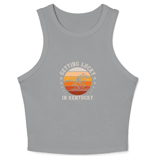 Getting Lucky In Kentucky Horse Racing Crop Tank Top