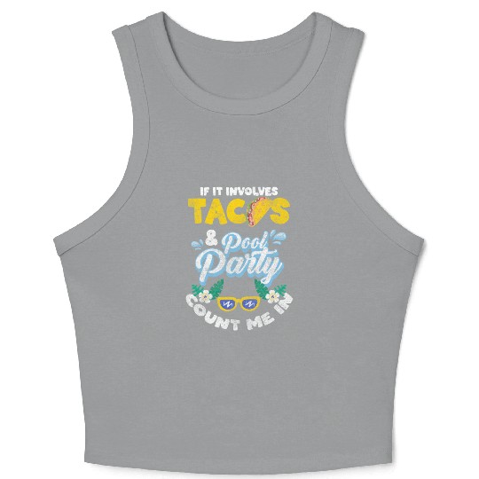 Swimming Pool Summer Crop Tank Top