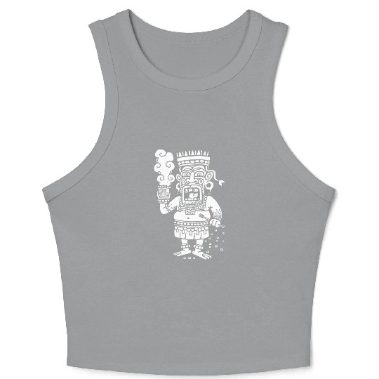 Maya God Mayan Mythology Buluc Chabtan Crop Tank Top