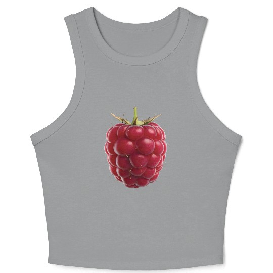 Raspberry Realistic Crop Tank Top