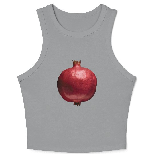 Pomegranate Realistic Crop Tank Top